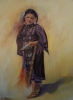 Young girl pow wow dancer  SOLD